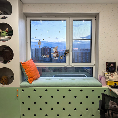 Матрасик на подоконник. Отзыв о комфорте и современном дизайне с фото. 5/5.